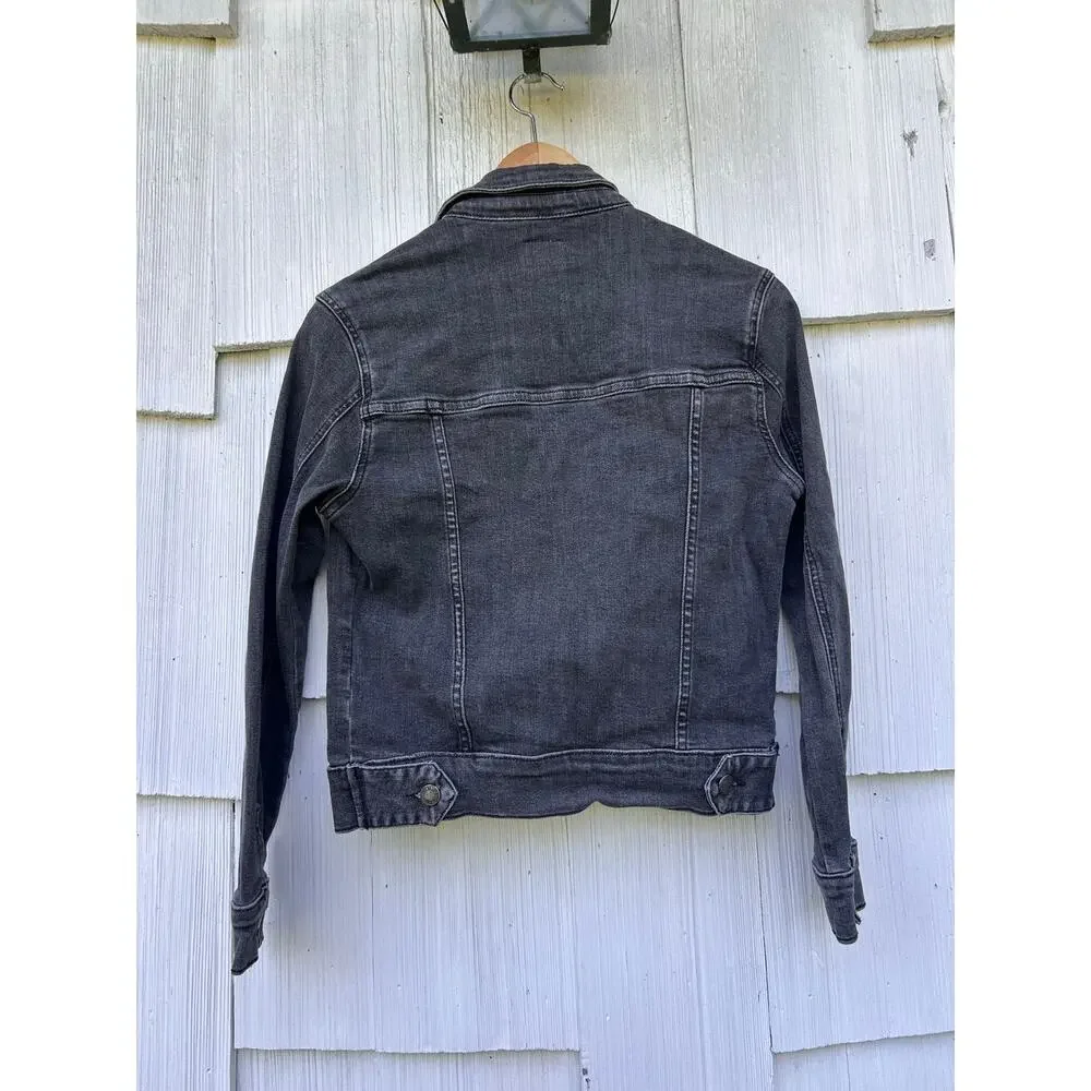 Judy Blue Black‎ Denim Cropped Jacket JB744 Size Small